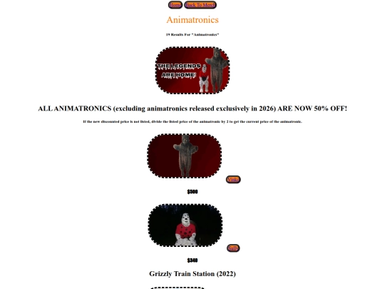 Animatronics screenshot