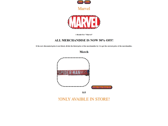 Marvel screenshot