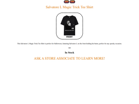 Salvatore_L_Magic_Trick_Tee_Shirt screenshot
