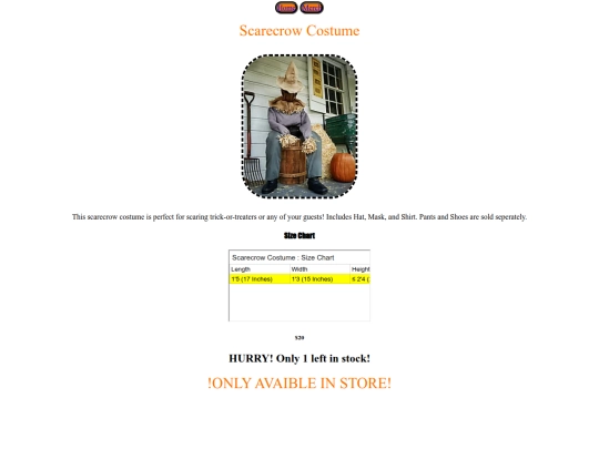 Scarecrow_Costume screenshot