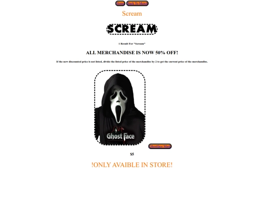 Scream screenshot