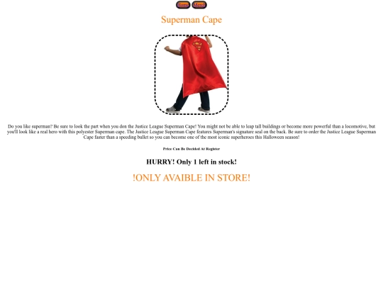 Superman_Cape screenshot