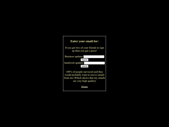 Mailinglist screenshot