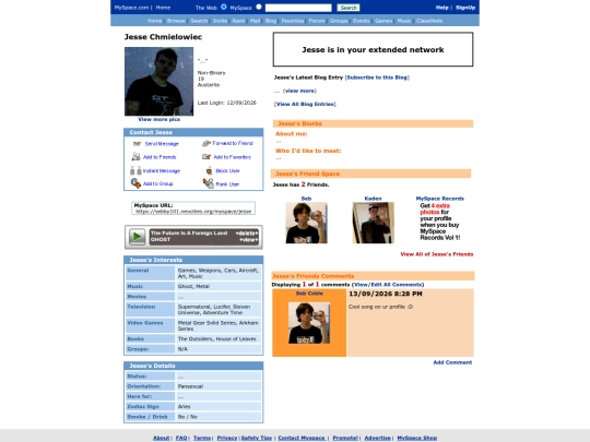 myspace/jesse screenshot