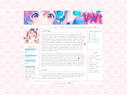 diary screenshot
