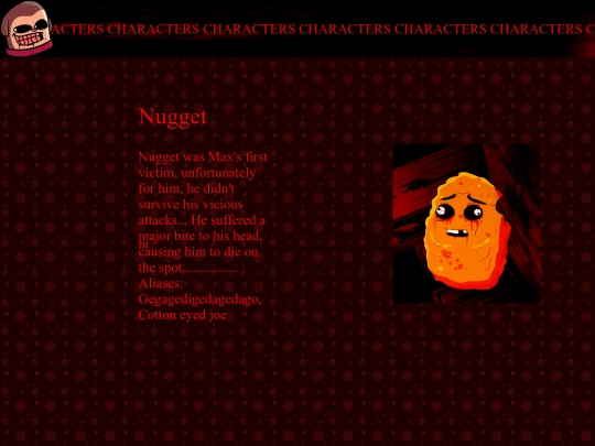 Characters screenshot