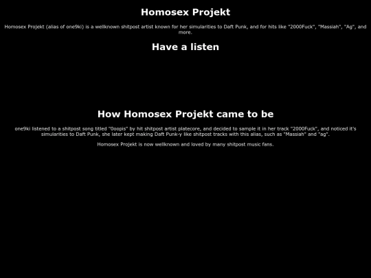 homosexprojekt screenshot