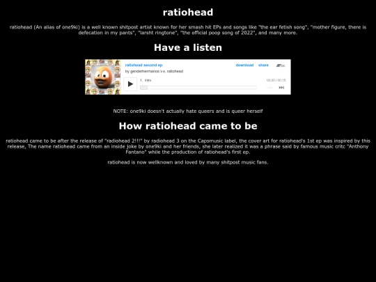 ratiohead screenshot