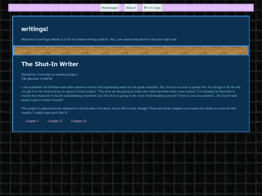 writings screenshot