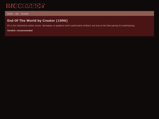 archive/endofwor screenshot