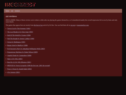 archive/reviews screenshot