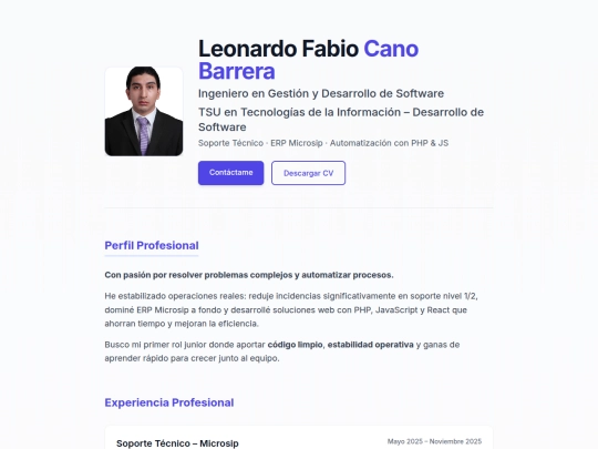 index screenshot