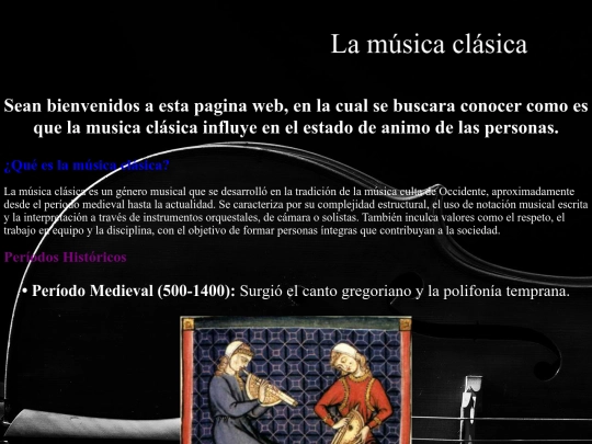 Musica clasica screenshot