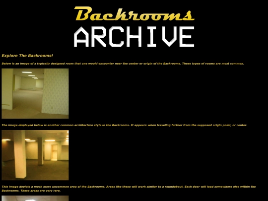 BackroomsArea screenshot