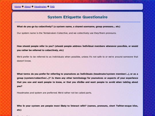 pluralsite/etiquette screenshot
