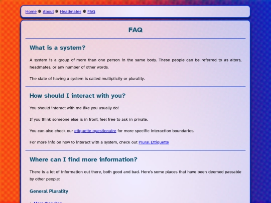 pluralsite/faq screenshot