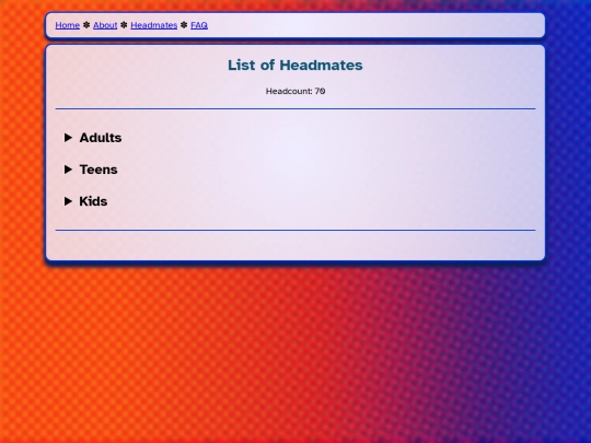 pluralsite/headmates screenshot