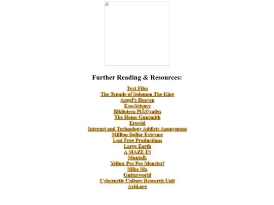 links screenshot
