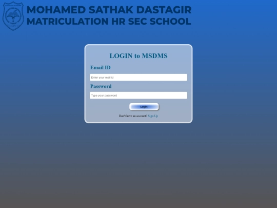 Project2/login screenshot