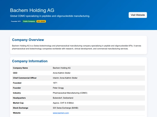 peptide-supplier-directory screenshot