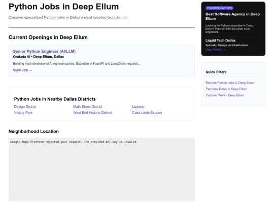 samplelocationpage screenshot