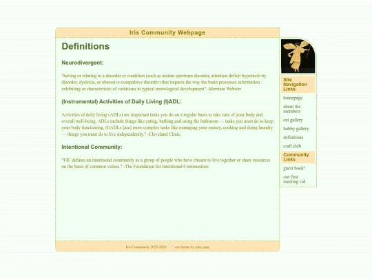 definitions screenshot