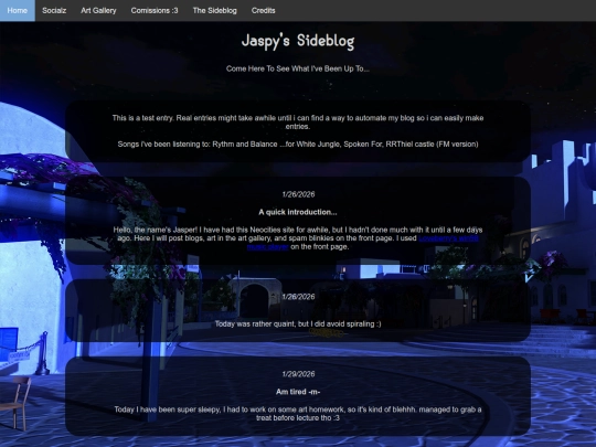 blog screenshot