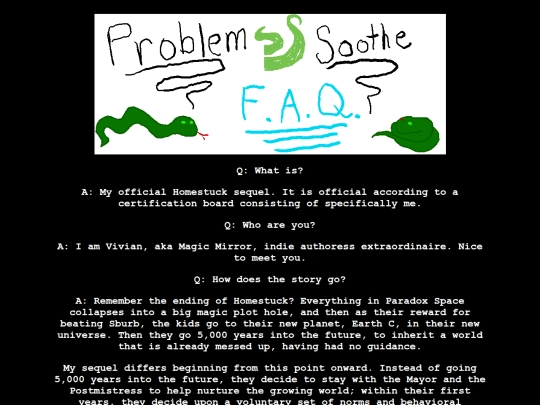 problemsoothe/faq screenshot
