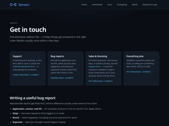 contact screenshot