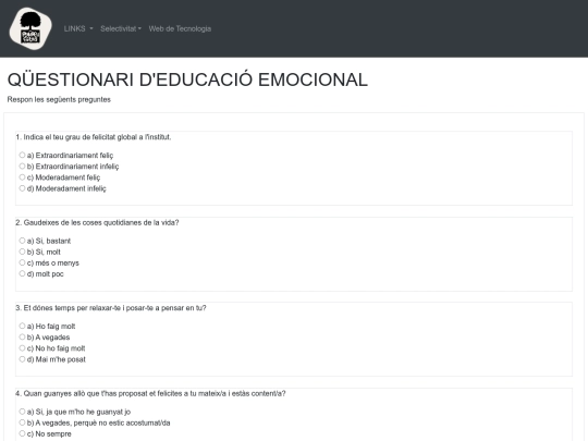 questionari screenshot