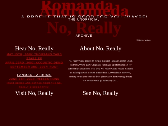 No, Really Archive screenshot