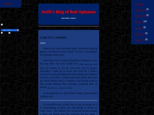 blog screenshot