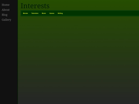 interests screenshot