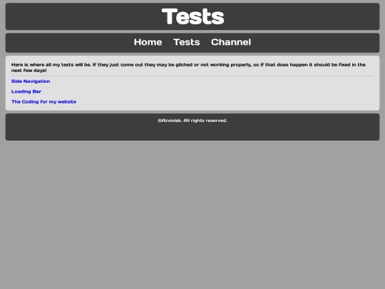 Tests screenshot