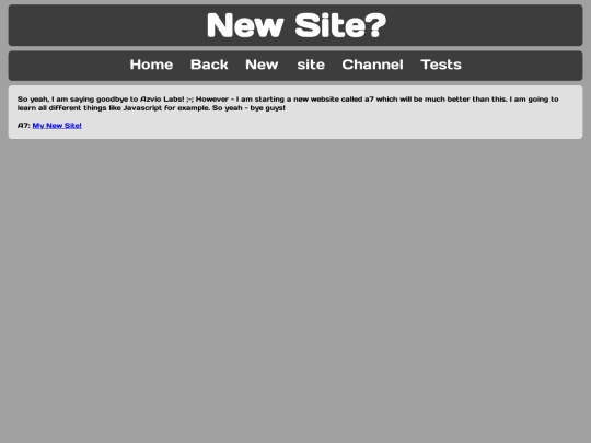 newsite screenshot