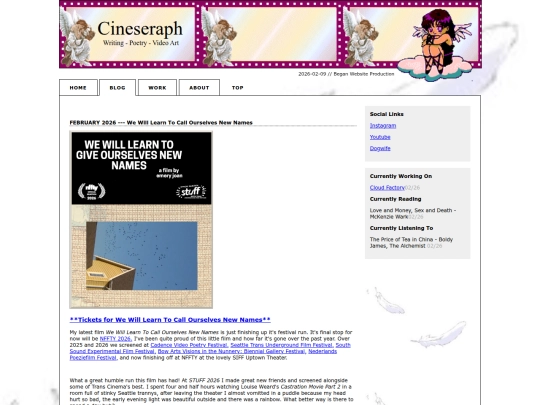 blog screenshot