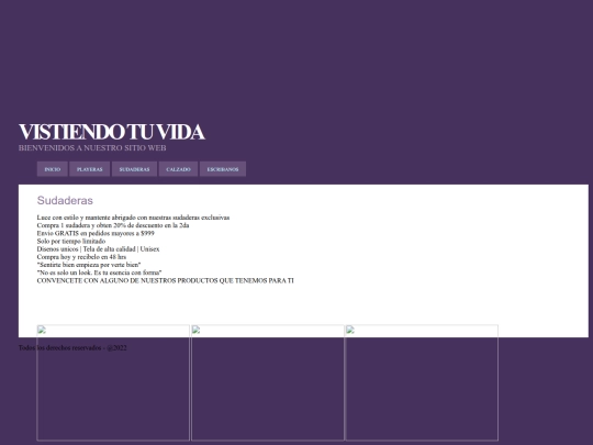 Sudaderas screenshot