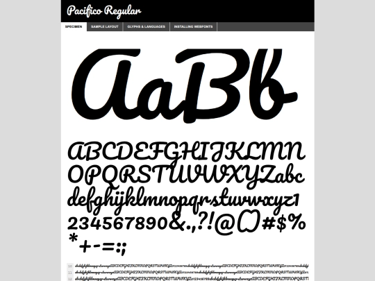 webfontkit-20251013-204330/pacifico-regular-demo screenshot