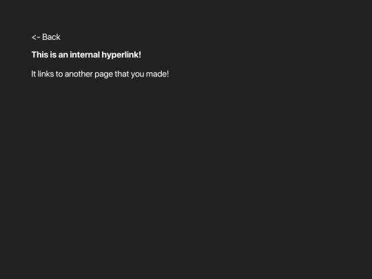 an internal hyperlink screenshot