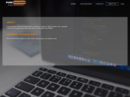 web/about screenshot