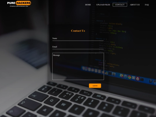 web/contact screenshot