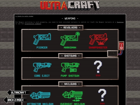ultracraft/wiki/weapons screenshot