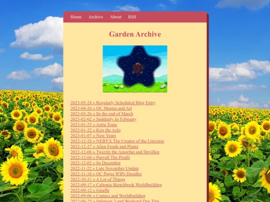 blog/archive screenshot
