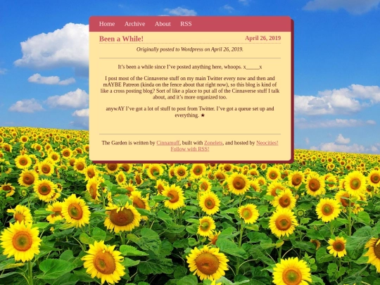 blog/posts/2019-04-26-Been-a-While screenshot