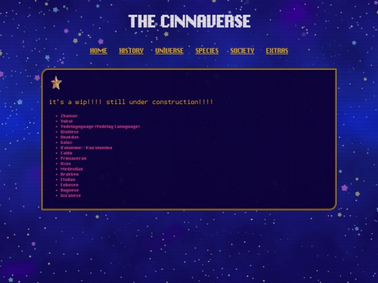 cinnaverse/languages screenshot