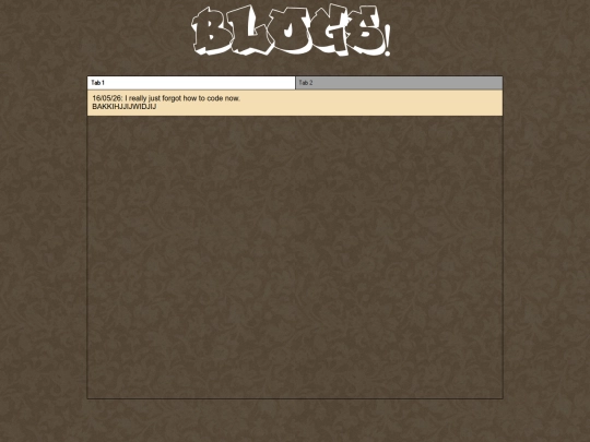 Blogs screenshot