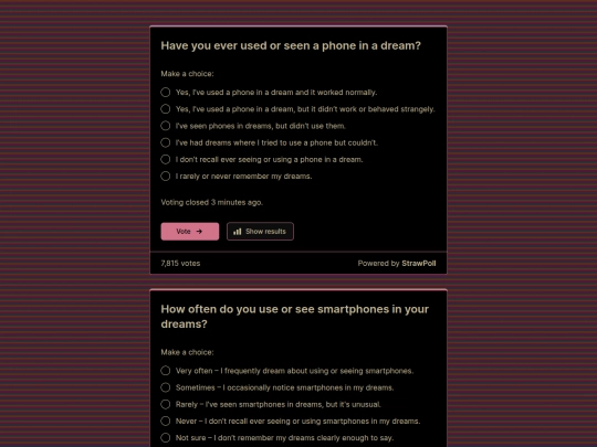 polls screenshot