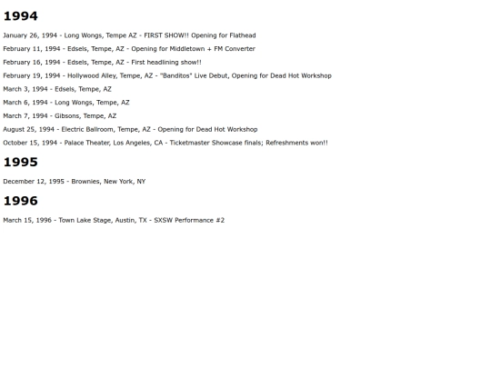 tourdates screenshot