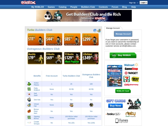 Build/BuildersClubMemberships.aspx screenshot