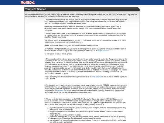 Build/terms-of-service screenshot